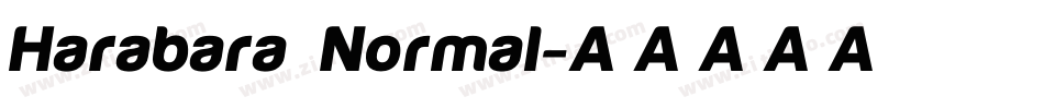 Harabara Normal字体转换